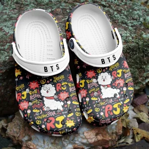 BTS Jungkook Pattern Crocband Crocs Clogs For Men Women and Kids 11