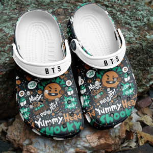 BTS Jungkook Pattern Crocband Crocs Clogs For Men Women and Kids 27