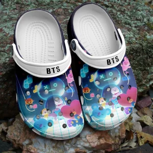 BTS Jungkook Pattern Crocband Crocs Clogs For Men Women and Kids 18