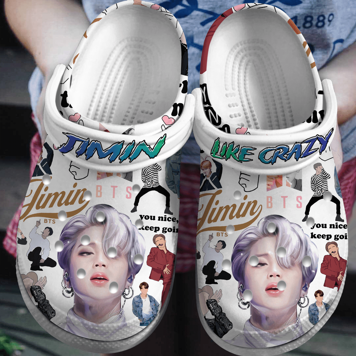 Jimin BTS Band Music Crocband Crocs Clogs For Men Women and Kids