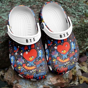 BTS Jungkook Pattern Crocband Crocs Clogs For Men Women and Kids 54