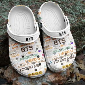 BTS Jungkook Pattern Crocband Crocs Clogs For Men Women and Kids 55