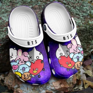 BTS Jungkook Pattern Crocband Crocs Clogs For Men Women and Kids 58