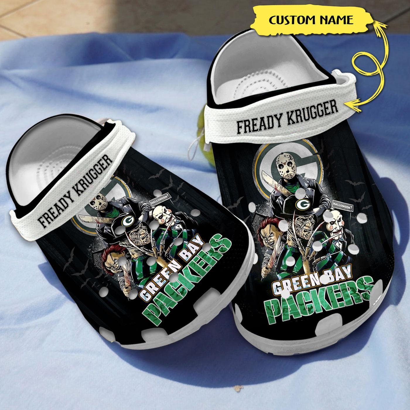 Pittsburgh Steelers NFL Team Horror Character Custom Name Crocs Clogs For Men Women and Kids