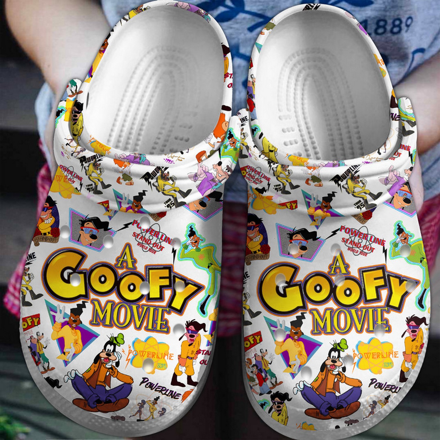 A Goofy Movie Power Stand Out, A Goofy Movie Crocs Clogs For Men Women and Kids