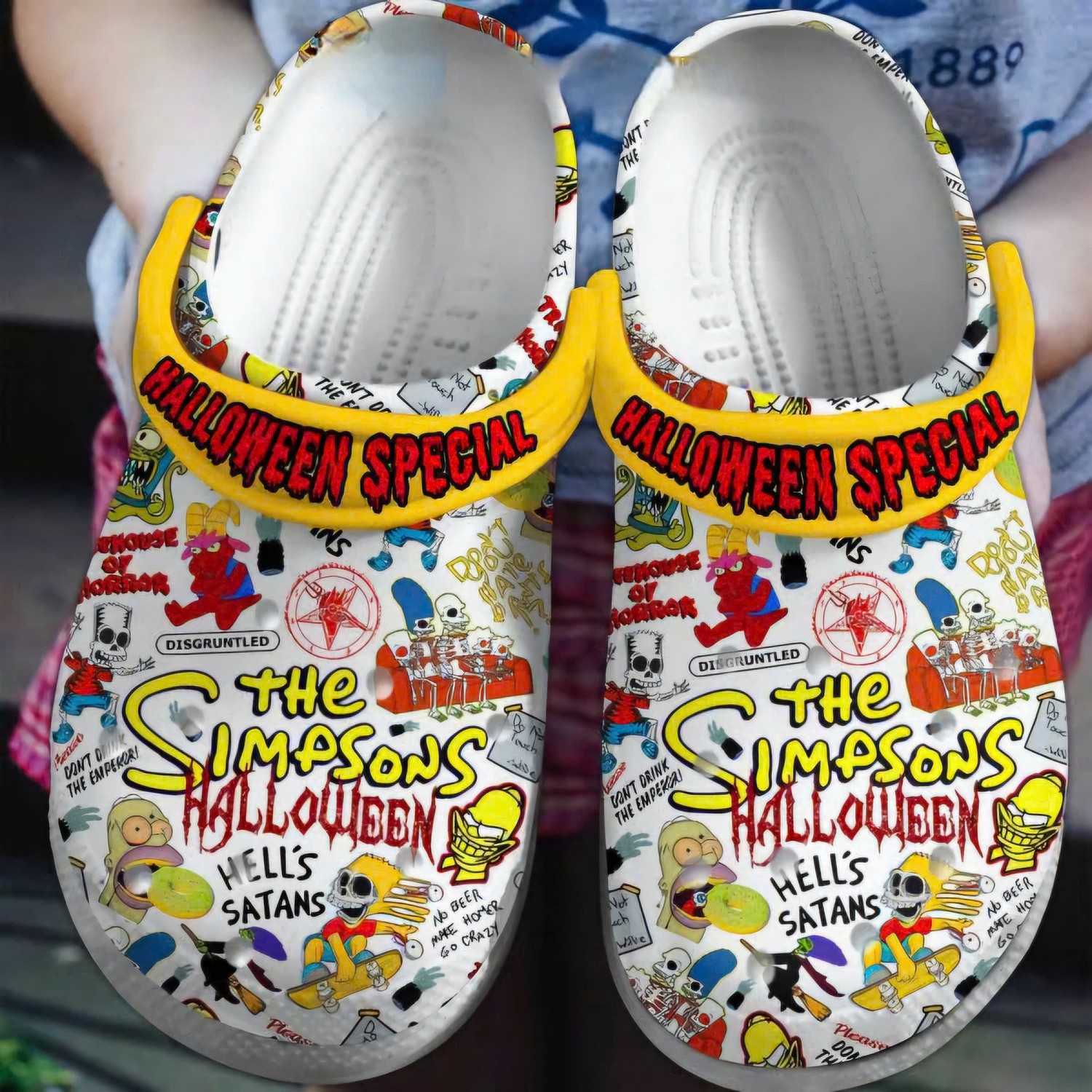 The Simpsons Halloween Special, The Simpsons Halloween Crocs Clogs For Men Women and Kids