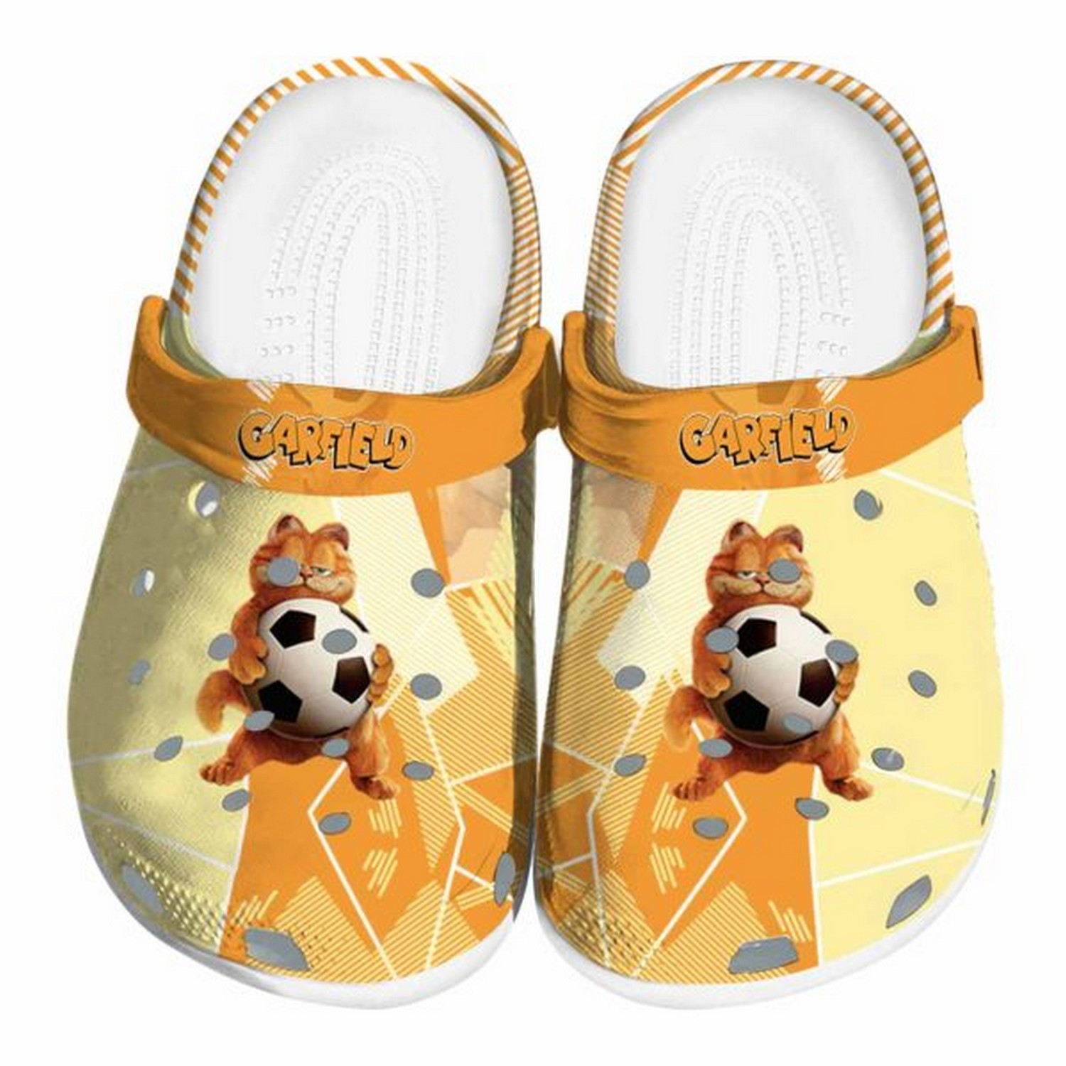 Garfield Geometric Background Crocs Clogs For Men Women and Kids