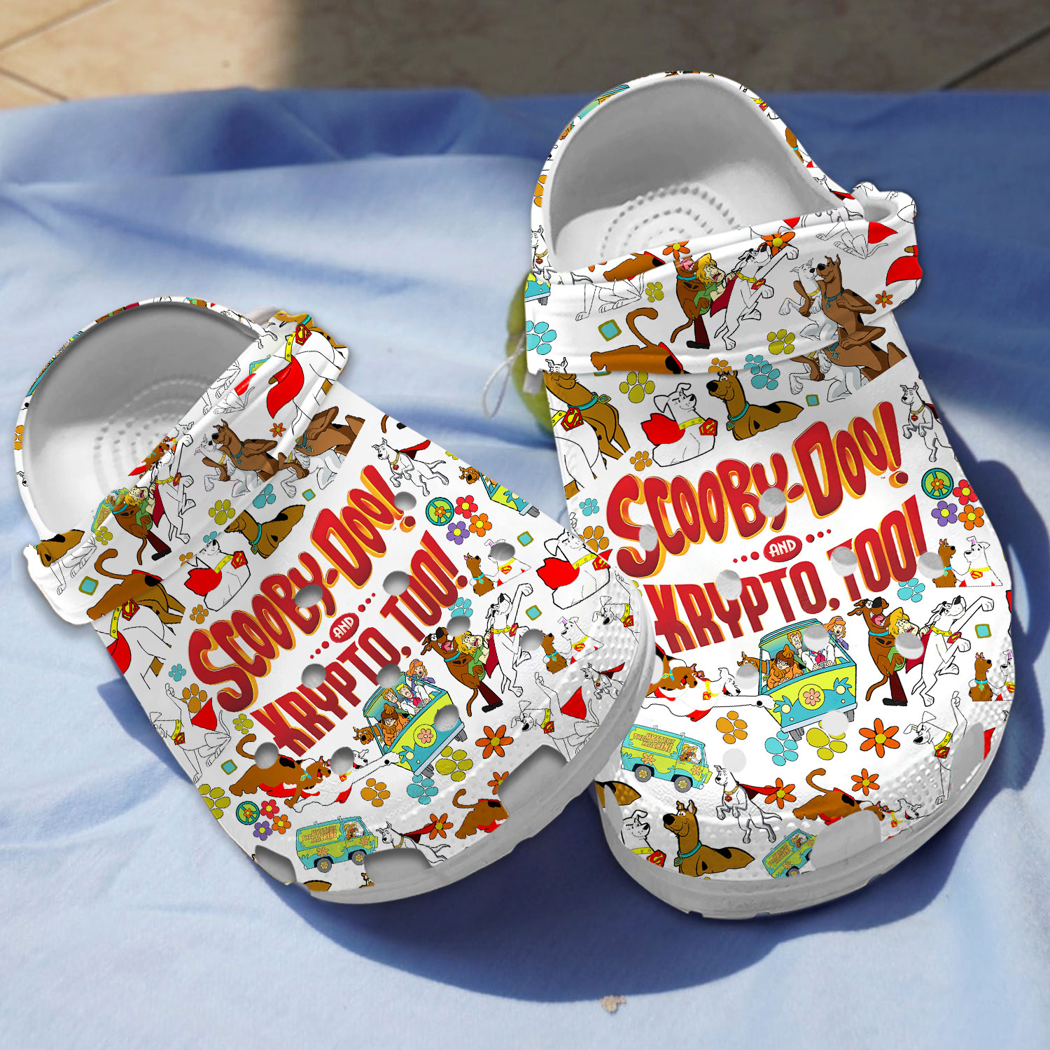 Funny Scooby Doo And Kripto Cartoon, Funny Scooby Doo Crocs Clogs For Men Women and Kids