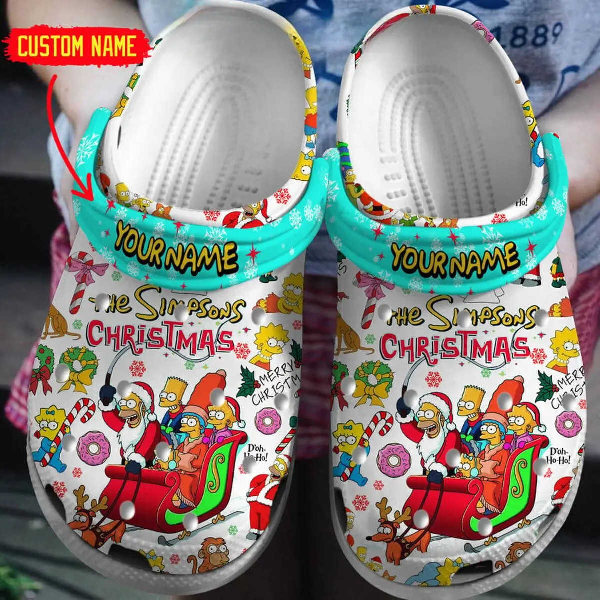 Funny The Simpsons Family Christmas Perfect s For Family Crocs Clogs For Men Women and Kids