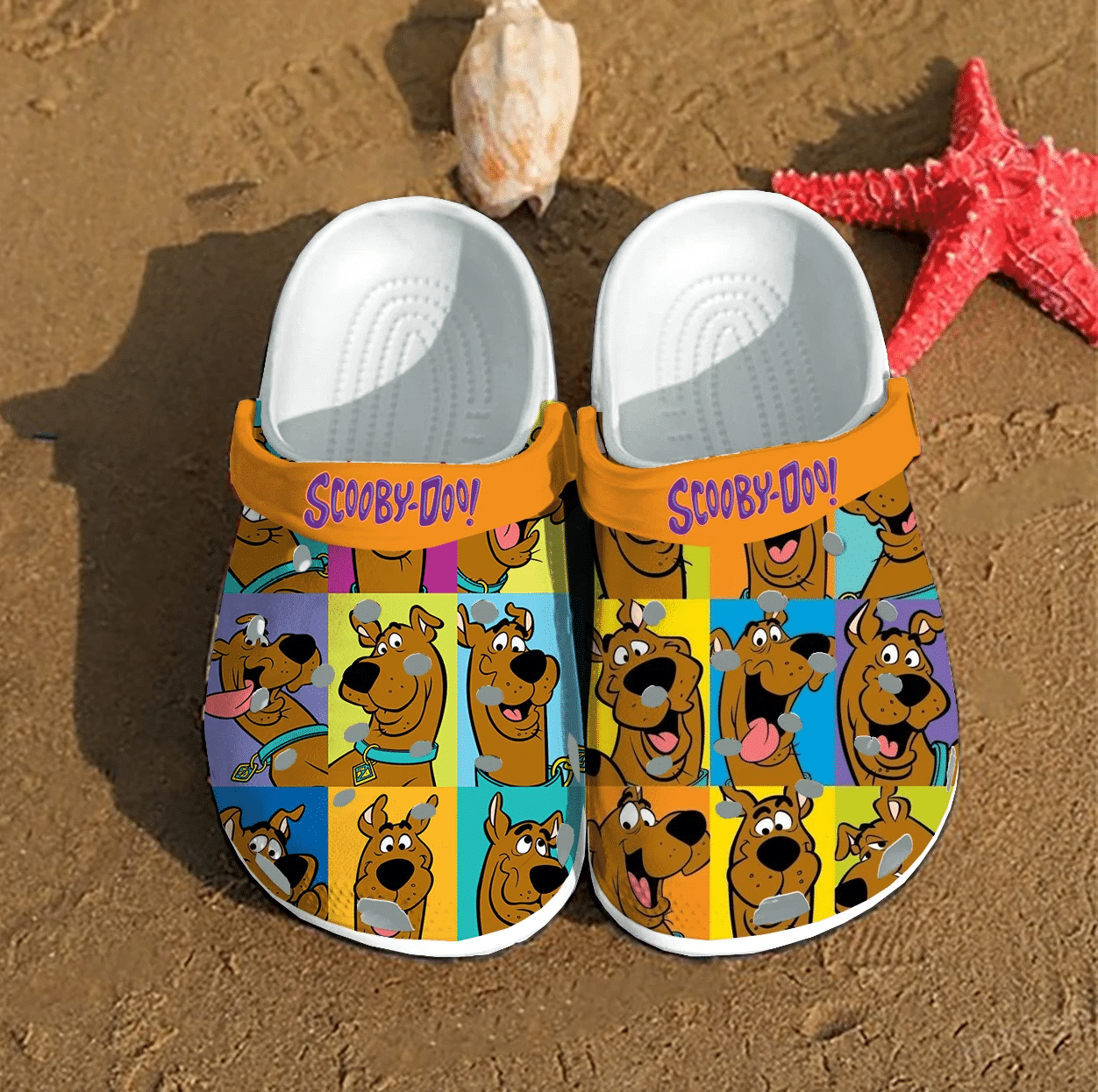 Funny Scooby Doo Colorful Cartoon, Funny Scooby Doo Crocs Clogs For Men Women and Kids