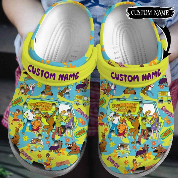 Personalized Funny Scooby Doo Cartoon, Funny Scooby Crocs Clogs For Men Women and Kids