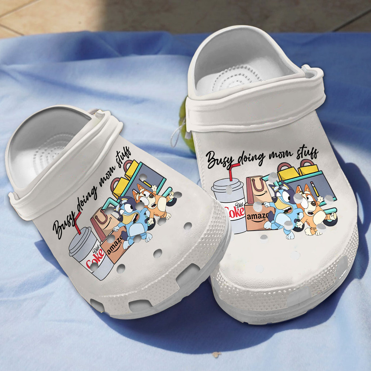 Special Busy Doing Mom Stuff Bluey, Special Busy Doing Crocs Clogs For Men Women and Kids
