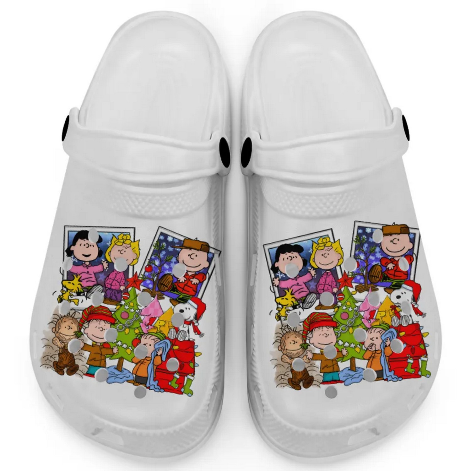Charlie Brown And Snoopy Christmas And Snoopy Crocs Clogs For Men Women and Kids