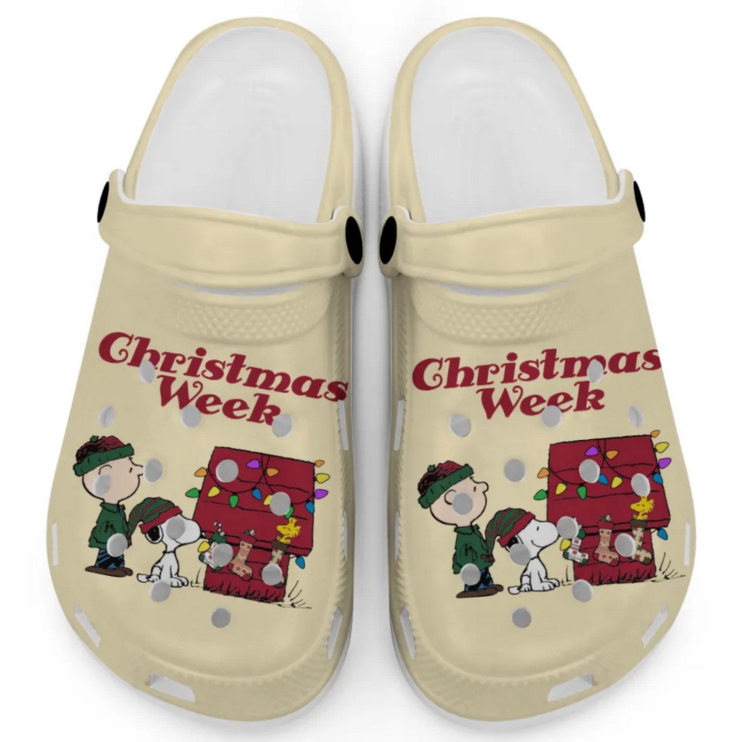 Brownie And Snoopy Christmas Week, Brownie And Snoopy Crocs Clogs For Men Women and Kids