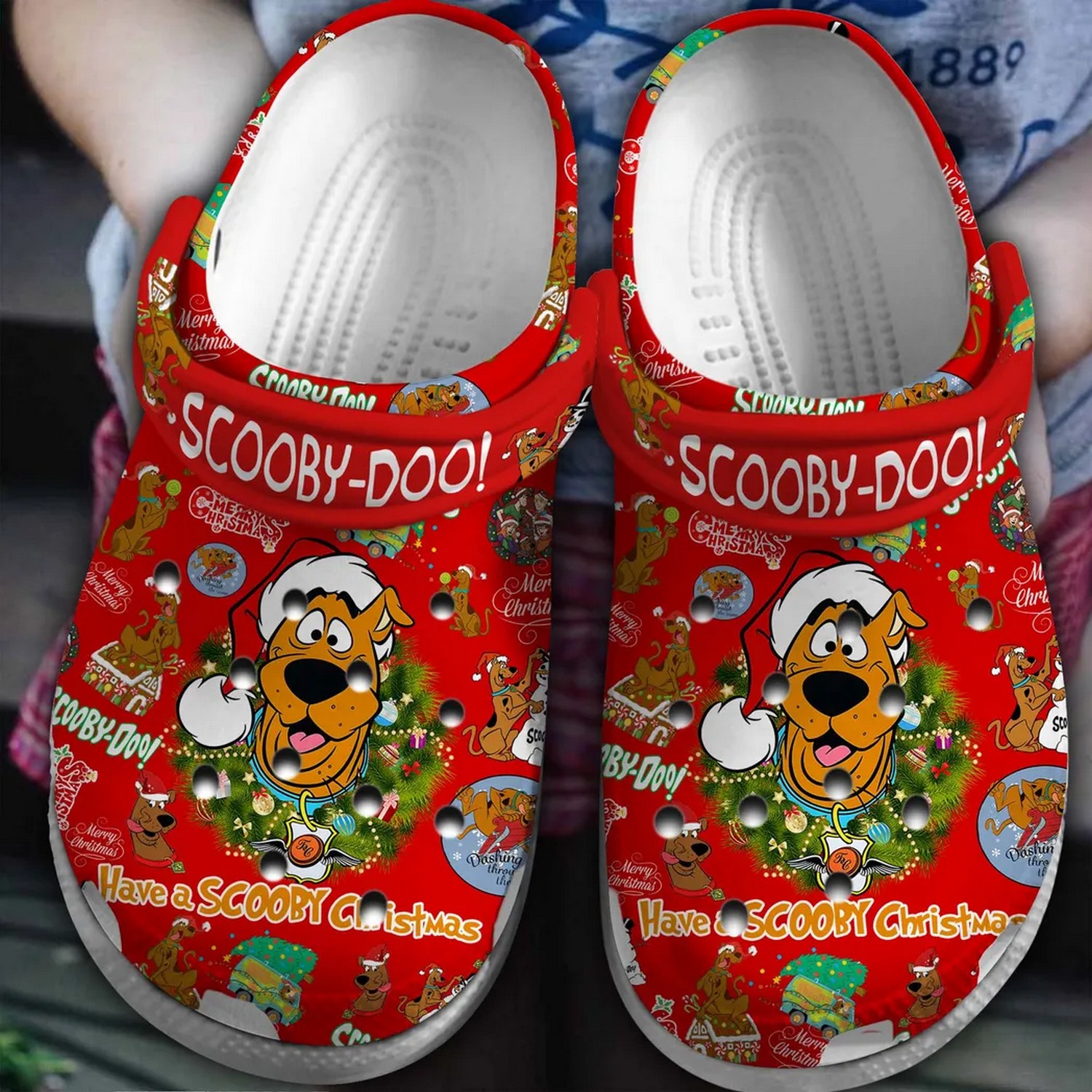 Have A Scooby Doo For Christmas Red, Have A Scooby Crocs Clogs For Men Women and Kids