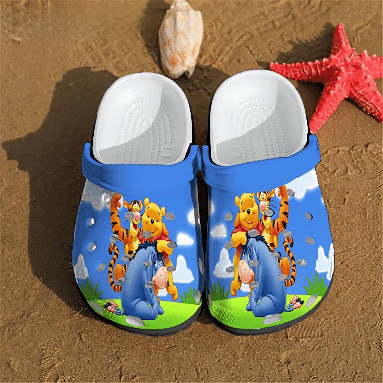 Winnie The Pooh And Friends Play Outside Crocs Clogs For Men Women and Kids