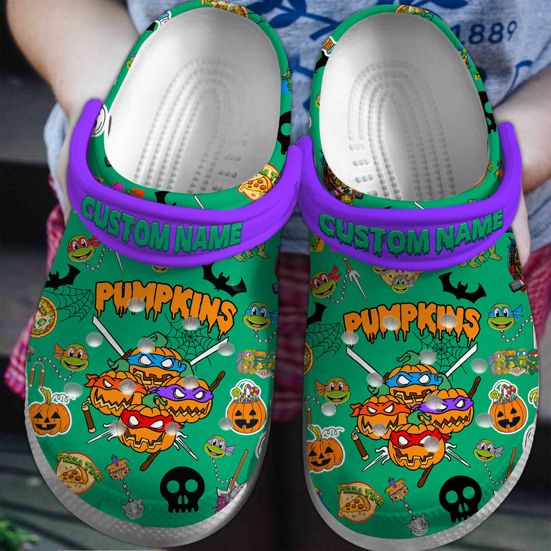 Happy Halloween Teenage Mutant Ninja Turtles Special s Crocs Clogs For Men Women and Kids