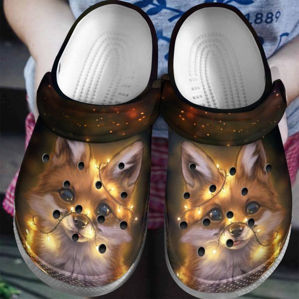 Lightweight Fox Slippers Colorful Crocs Clogs For Men Women and Kids