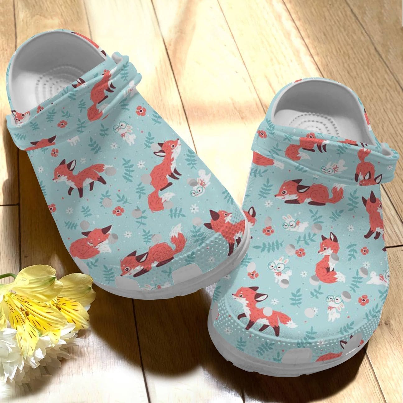 Comfortable Fox Slippers Blue, Comfortable Fox Slippers Crocs Clogs For Men Women and Kids 78