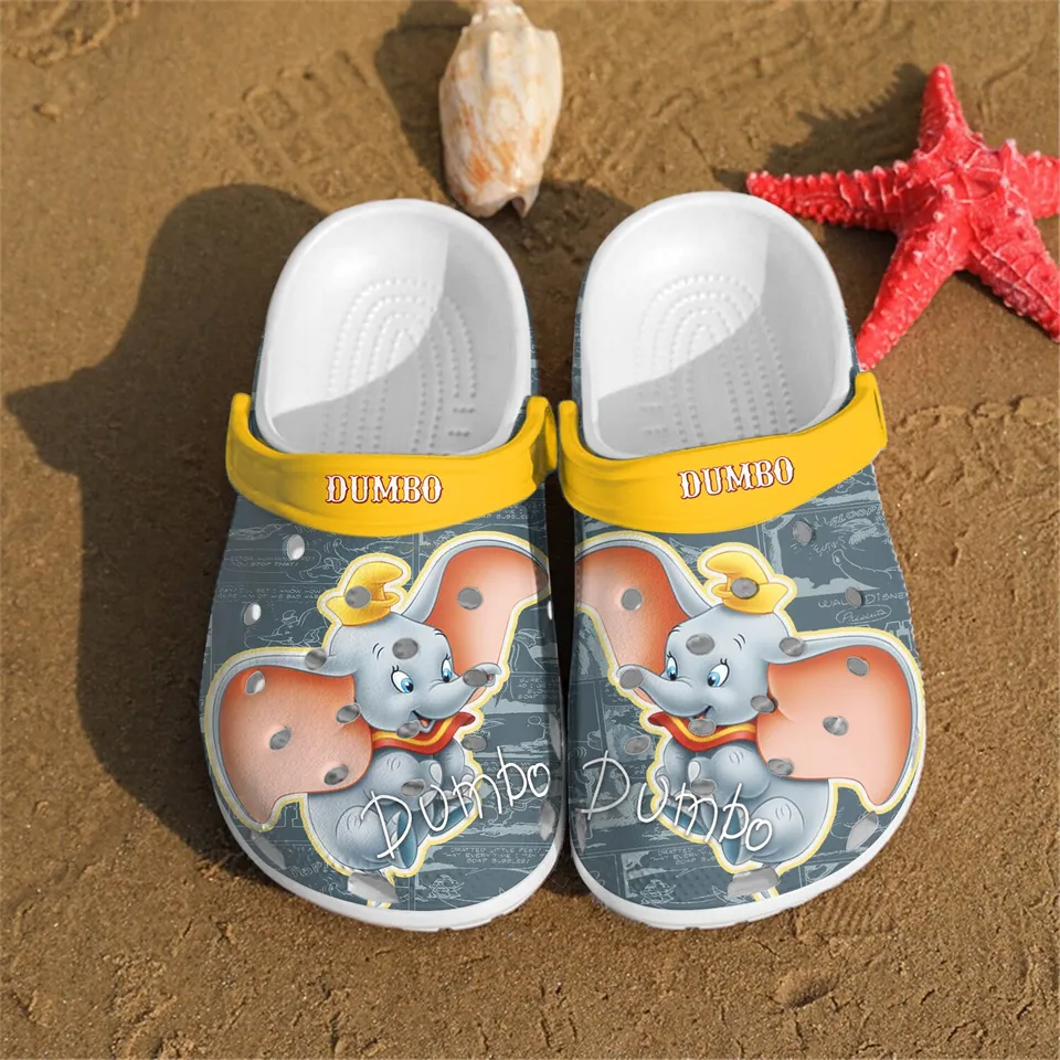 Dumbo Elephant Cute Cute Soft Activity Crocs Clogs For Men Women and Kids