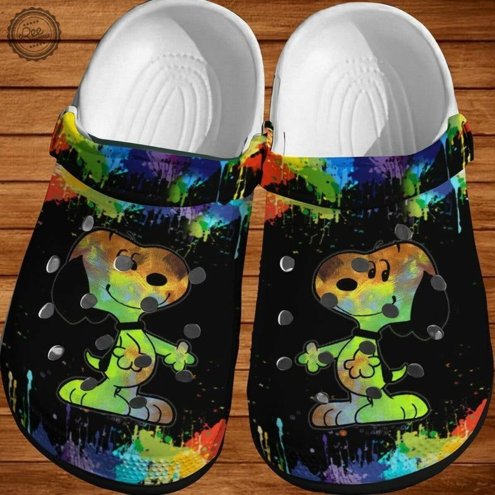 Fashionable And Lightweight Snoopy Colorful s Crocs Clogs For Men Women and Kids