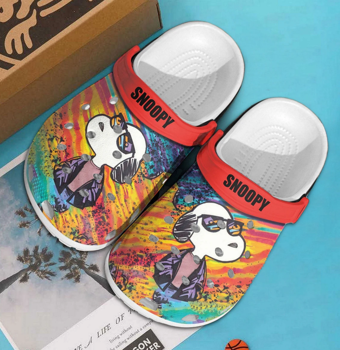 Cool Snoopy Colorful, Cool Snoopy Colorful Crocs Clogs For Men Women and Kids