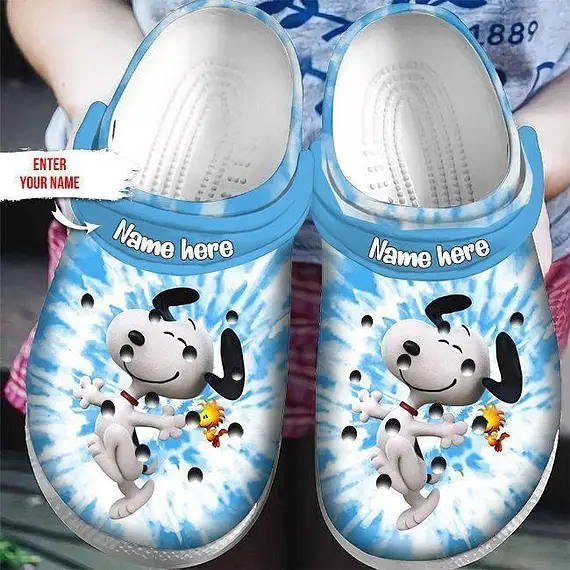 Tie Dye Snoopy, Tie Dye Snoopy Crocs Clogs For Men Women and Kids