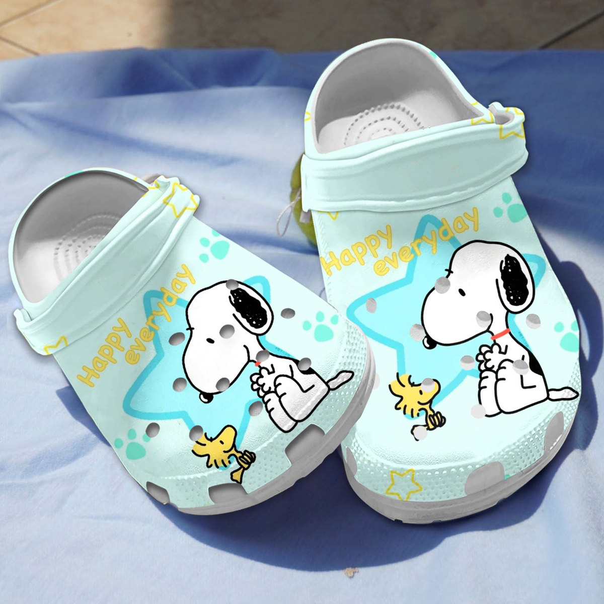 Happy Everyday Snoopy, Happy Everyday Snoopy Crocs Clogs For Men Women and Kids