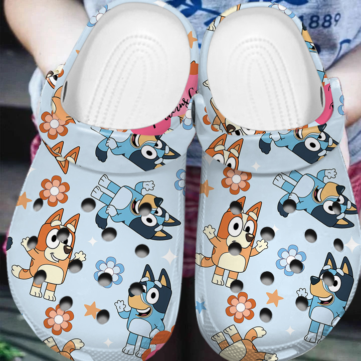 Non-slip And Durable Bluey And Bingo Cartoon s, Nonslip And Durable Crocs Clogs For Men Women and Kids