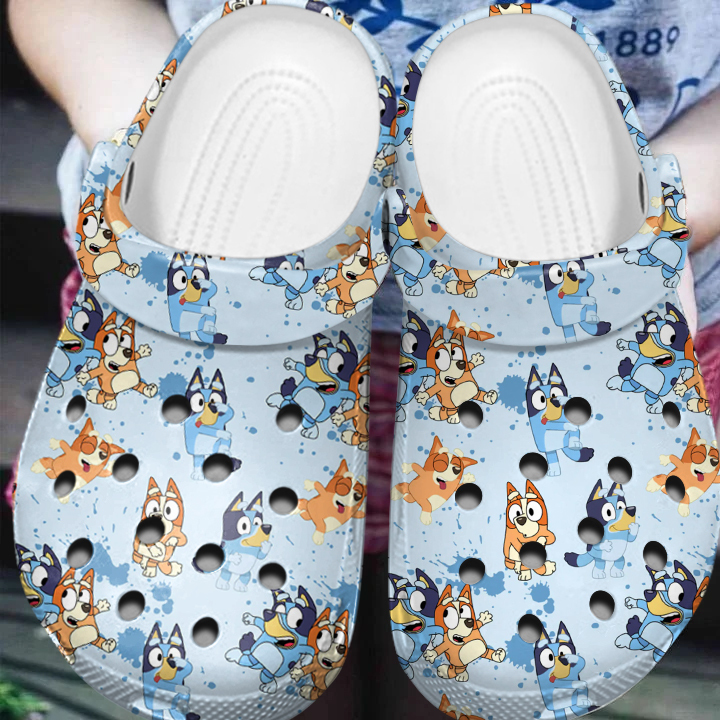 Bluey And Bingo Playing Time, Bluey And Bingo Crocs Clogs For Men Women and Kids