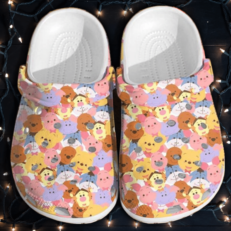 Adorable Friends Winnie The Pooh Crocs Clogs For Men Women and Kids