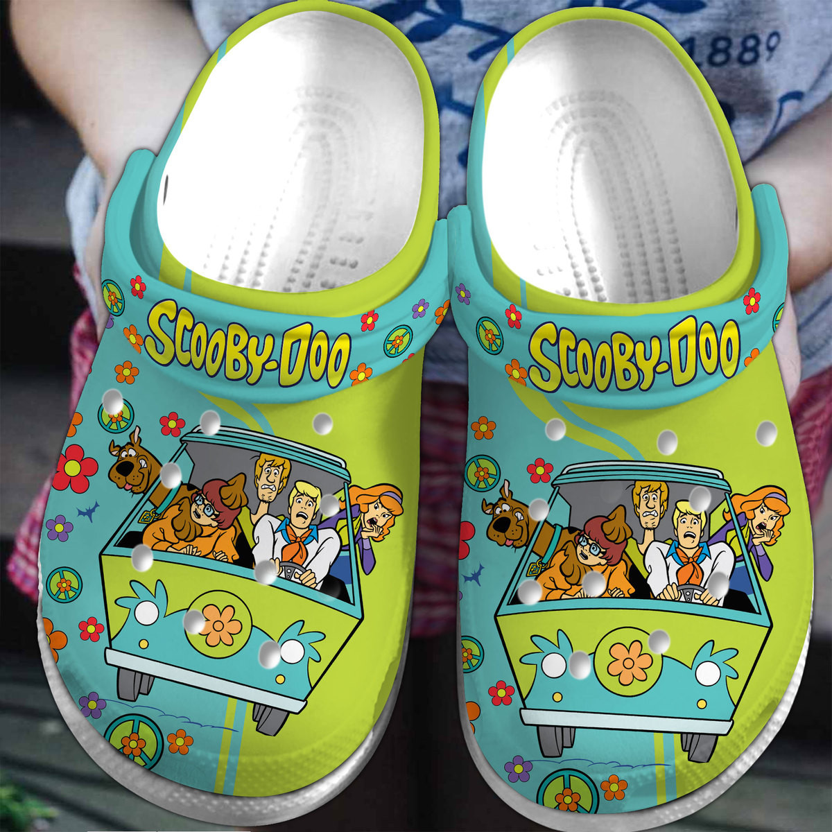 Colorful Scooby-Doo Cartoon Crocs Clogs For Men Women and Kids