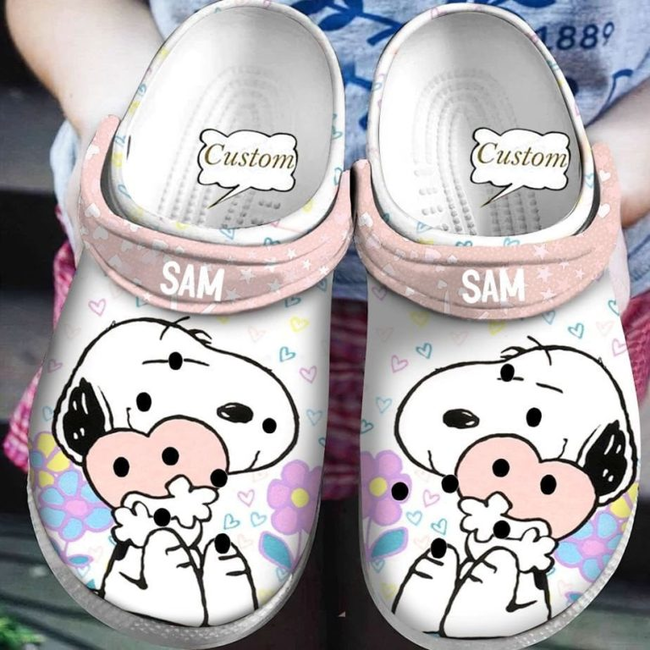 weet Peanut Snoopy Classic, Customized Sweet Peanut Crocs Clogs For Men Women and Kids