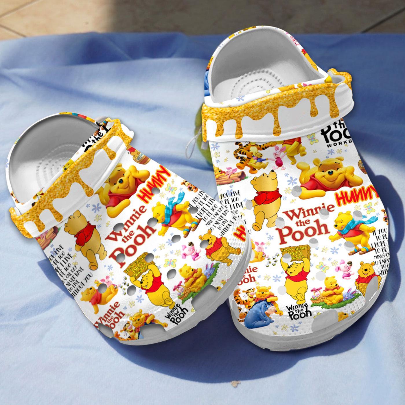 Adorable Winnie The Pooh s, Adorable Winnie The Crocs Clogs For Men Women and Kids