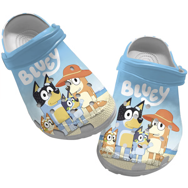 Bluey Family, Bluey Family Crocs Clogs For Men Women and Kids