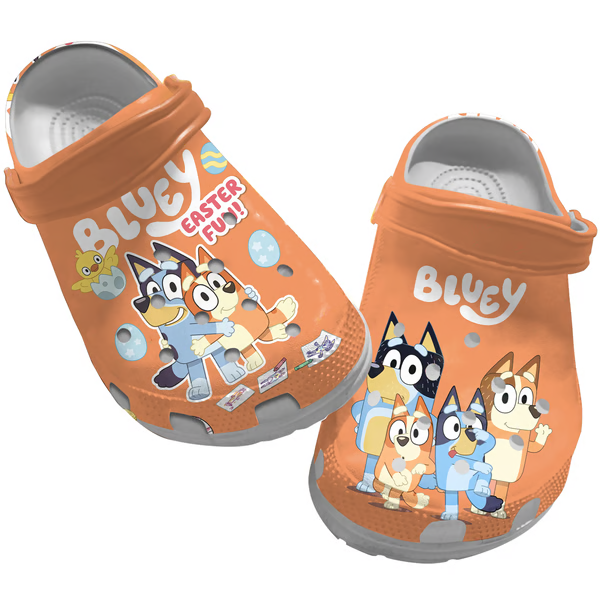 Bluey And Bingo Family Easter Fun Kids Adults s Crocs Clogs For Men Women and Kids