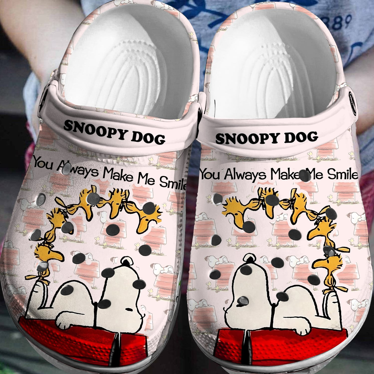You Always Make Me Smile Snoopy, You Always Make Crocs Clogs For Men Women and Kids