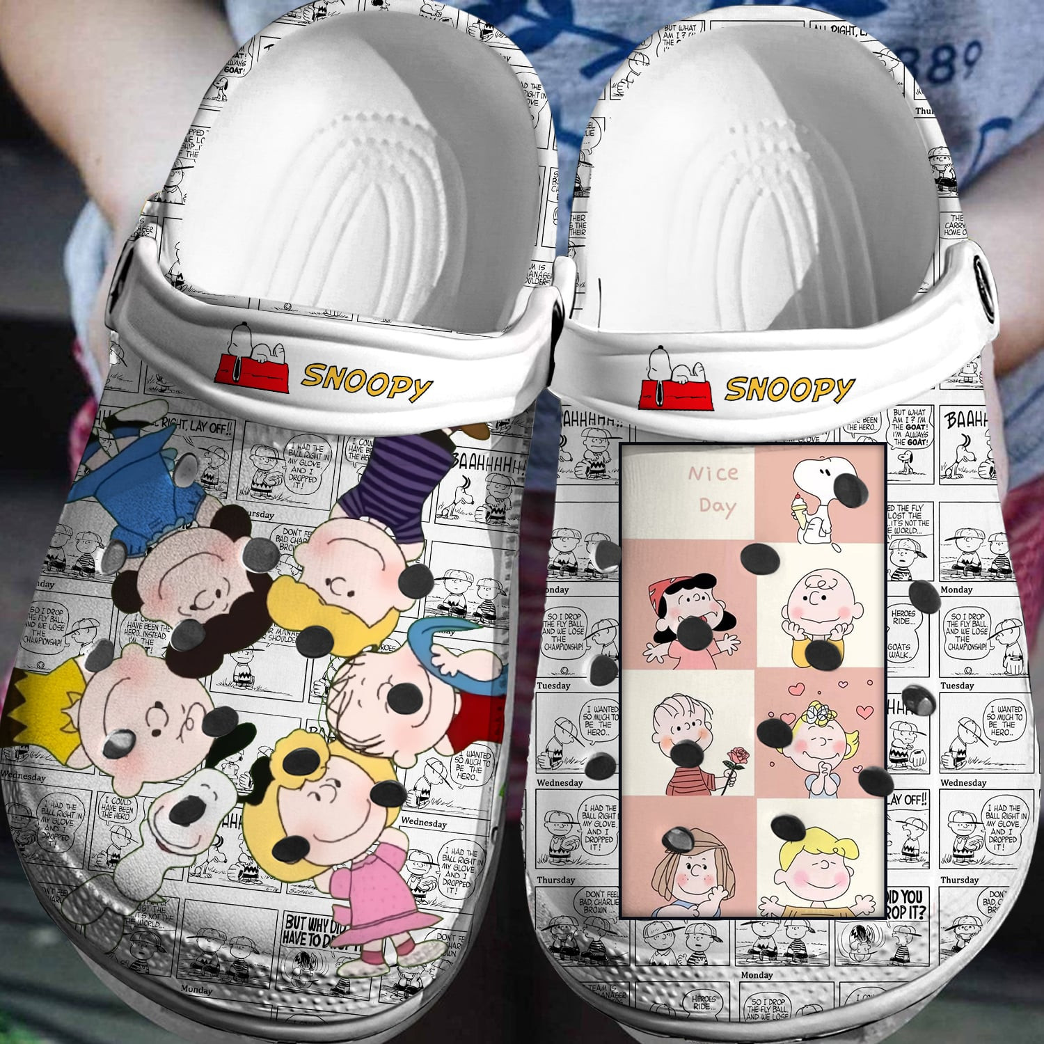 Nice Day With Snoopy And Friends, Nice Day Crocs Clogs For Men Women and Kids