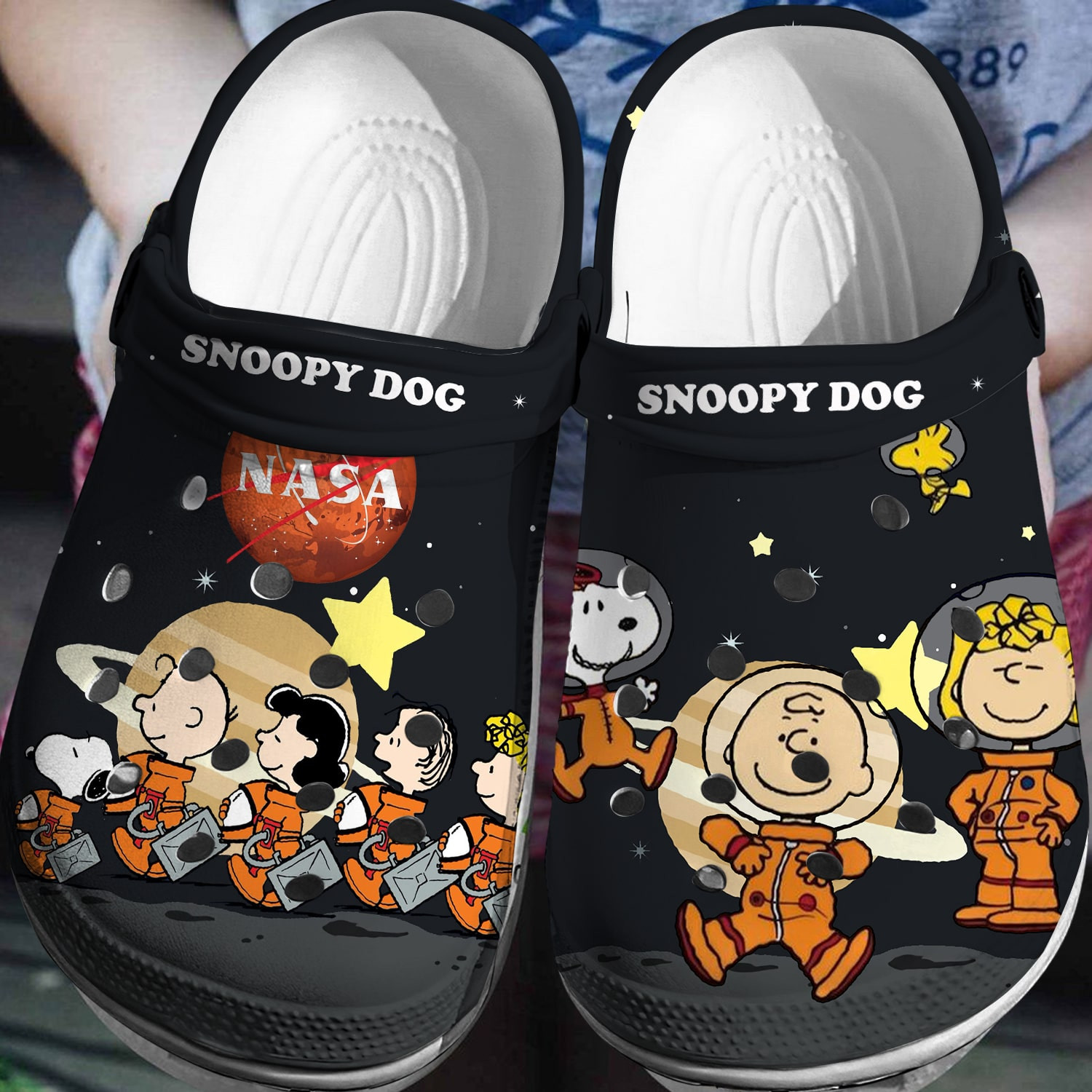 Nasa Snoopy Team Space s, Nasa Snoopy Team Crocs Clogs For Men Women and Kids