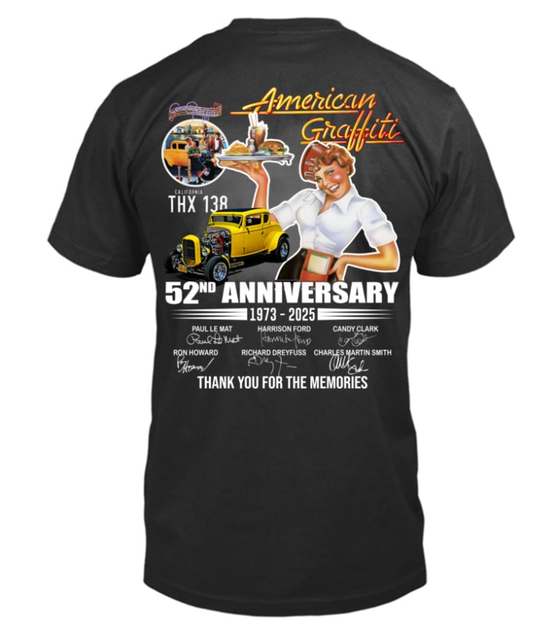 American Graffiti Anniversary Merch Tour 2025 Shirt