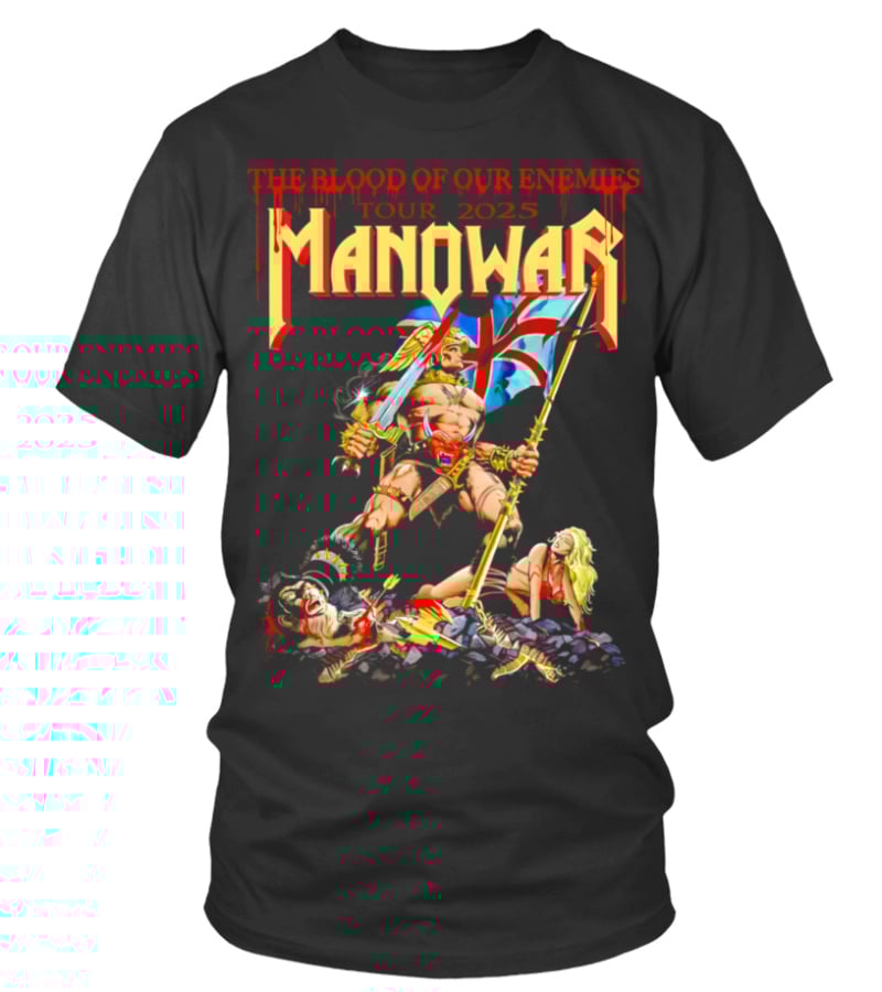 Manowar -The Blood Of Our Enemies Merch Tour 2025 Shirt