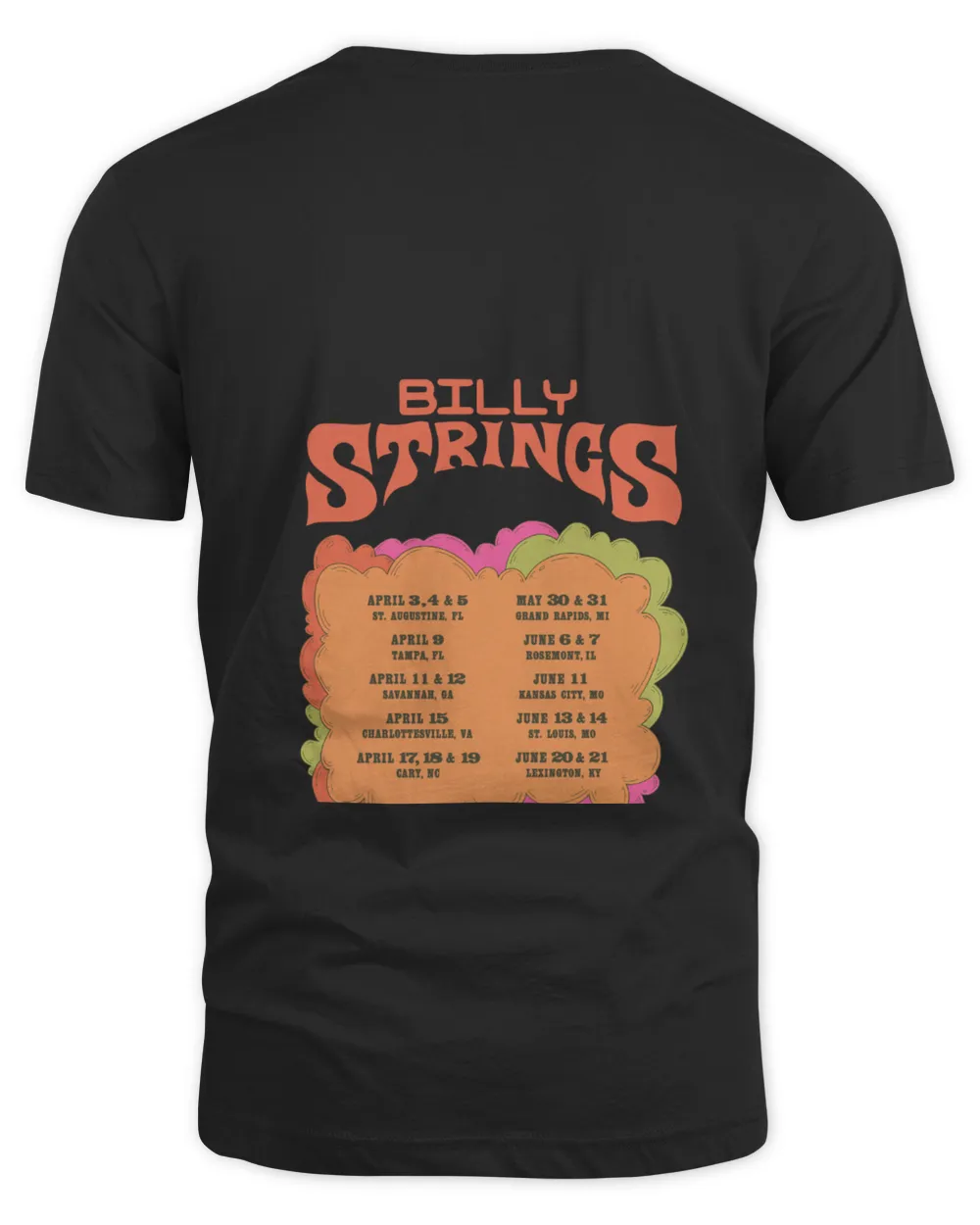 Billy Strings 2025 The Spring Tour Celebration Official Shirt - Image 2