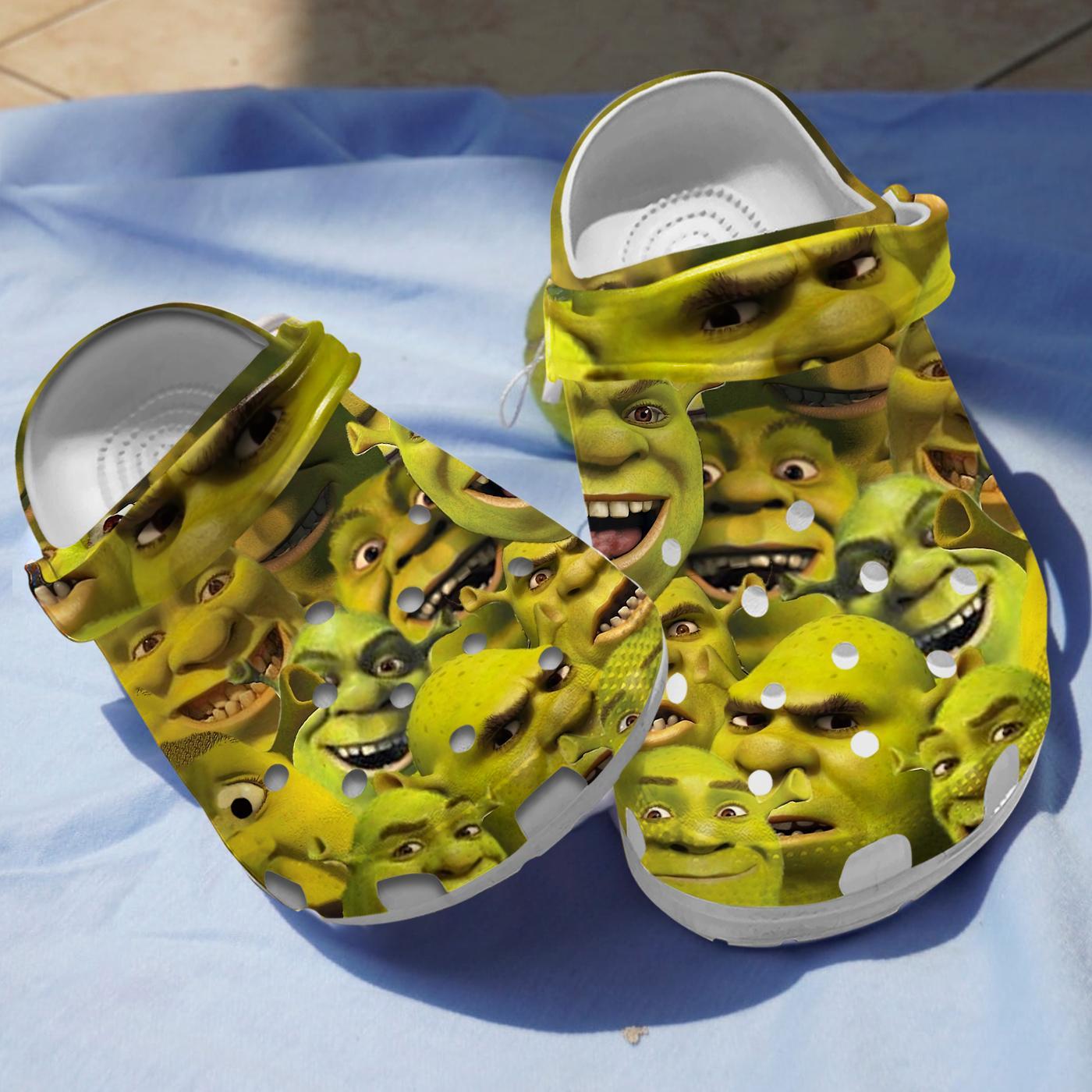 Shrek Cartoon, Shrek Cartoon Crocs Clogs Comfortable For Men Women And Kid 69