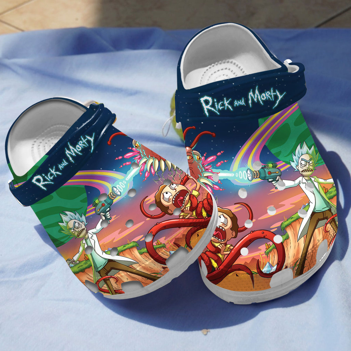 Rick And Morty Tv Series, Rick And Morty Crocs Clogs Comfortable For Men Women And Kids 36