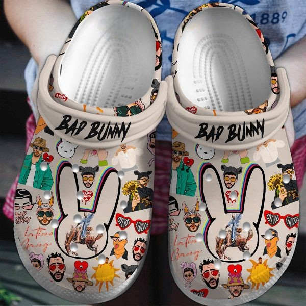 Bad Bunny Music, Bad Bunny Music Crocs Clogs For Men Women And Kids 41