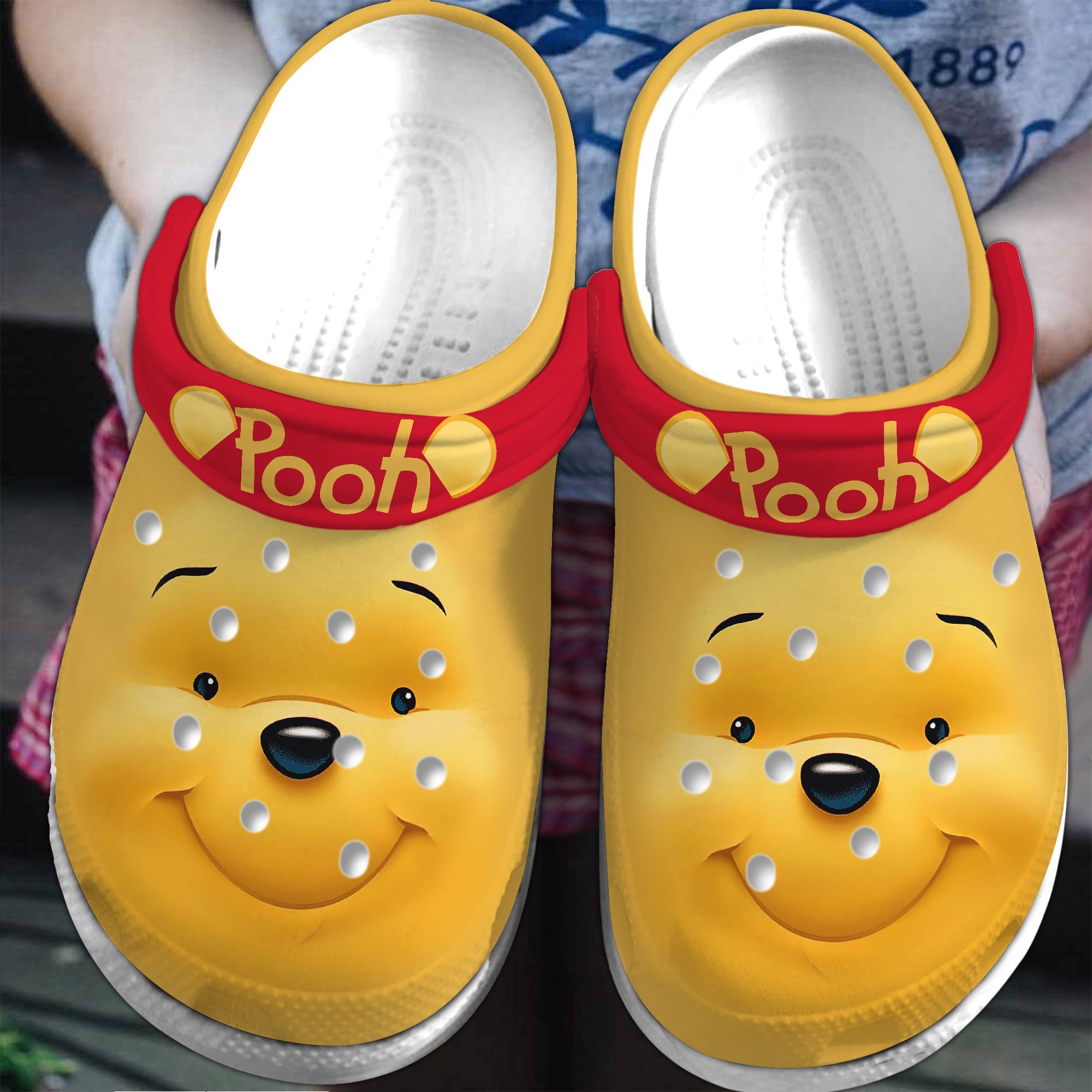 Winnie The Pooh Cartoon, Winnie The Pooh Crocs Clogs Comfortable For Men Women And Kids 77