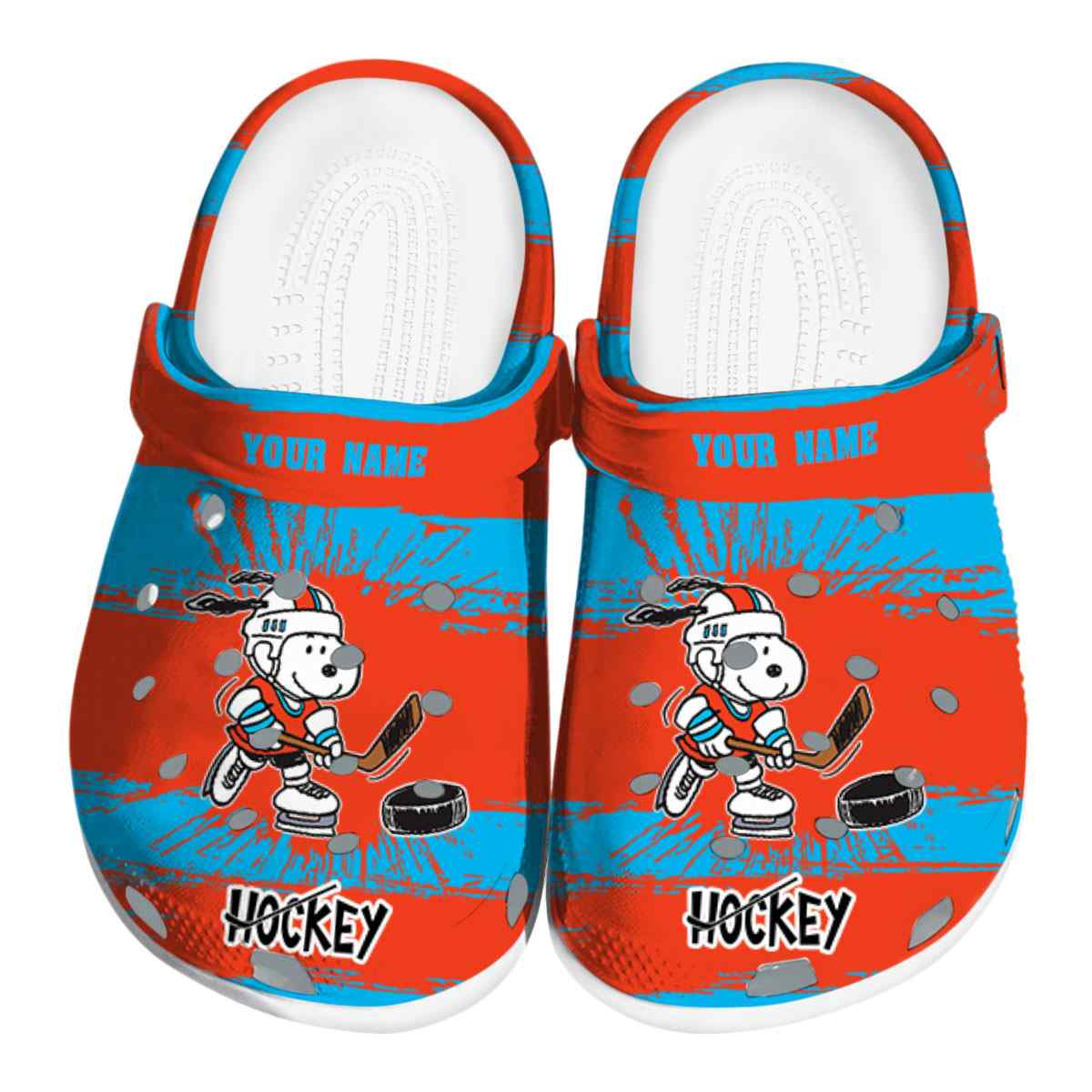 Snoopy Hockey Cartoon Sport, Snoopy Hockey Cartoon Crocs Clogs Comfortable For Men Women And Kids 39