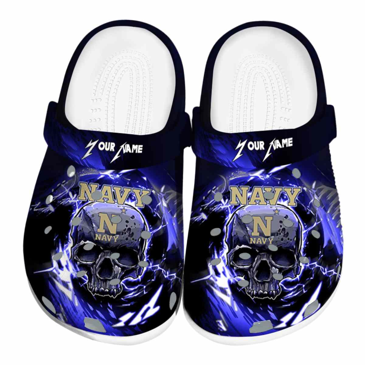 Navy Midshipmen 2025 NCAA Sport, Navy Midshipmen Ncaa Crocs Clogs Comfortable For Men Women And Kids 58