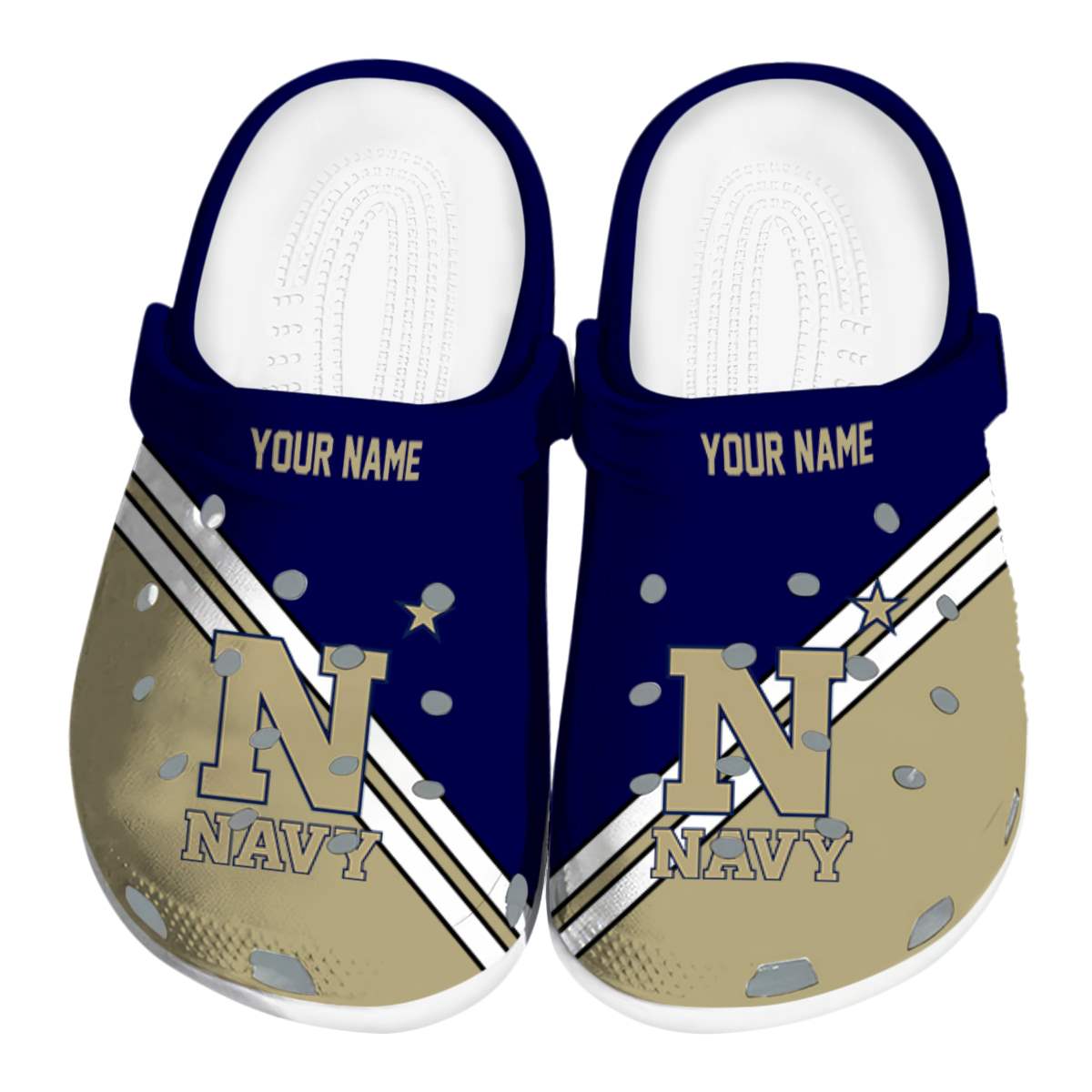 Navy Midshipmen 2025 NCAA Sport, Navy Midshipmen Ncaa Crocs Clogs Comfortable For Men Women And Kids 44