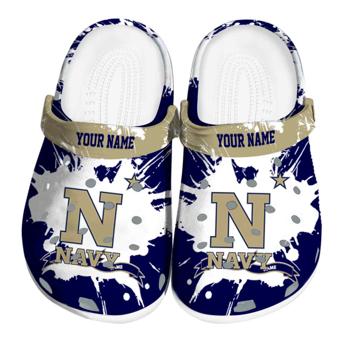 Navy Midshipmen 2025 NCAA Sport, Navy Midshipmen Ncaa Crocs Clogs Comfortable For Men Women And Kids 45